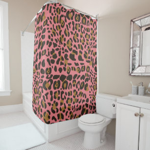 Leopard Jaguar Animal Print Muster Duschvorhang