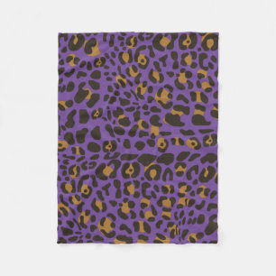 Leopard Jaguar Animal Print Muster Fleecedecke