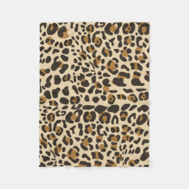Leopard Jaguar Animal Print Muster Fleecedecke
