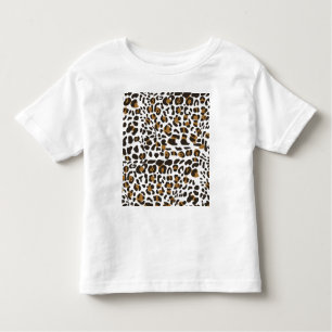 Leopard Jaguar Animal Print Muster Kleinkind T-shirt