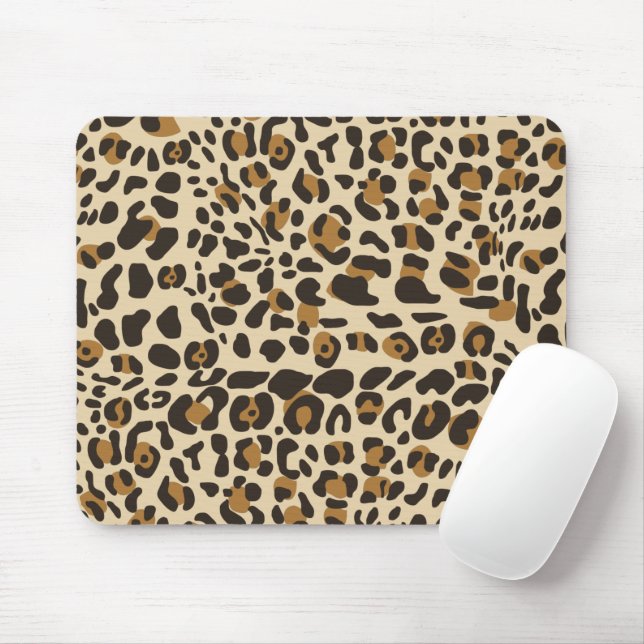 Leopard Jaguar Animal Print Muster Mousepad (Mit Mouse)