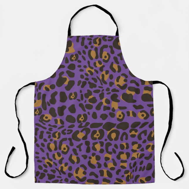 Leopard Jaguar Animal Print Muster Schürze (Vorderseite)