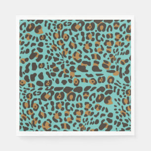 Leopard Jaguar Animal Print Muster Serviette