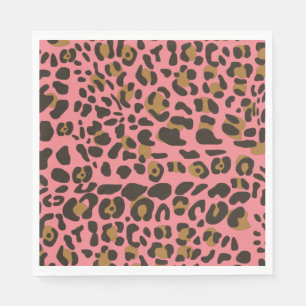 Leopard Jaguar Animal Print Muster Serviette
