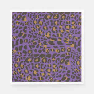 Leopard Jaguar Animal Print Muster Serviette