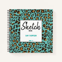 Leopard Jaguar Animal Print Muster Sketch