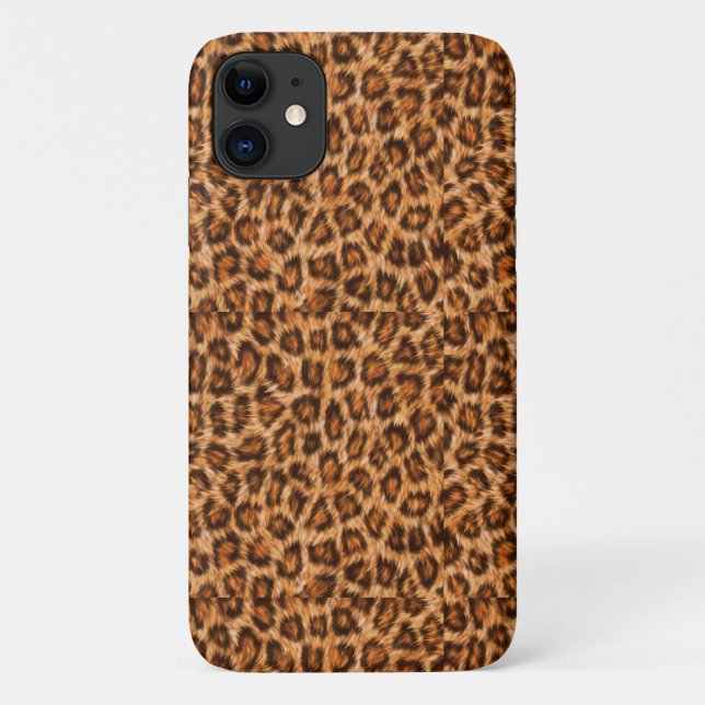 Leopard Jaguar Cat Brown Fur Muster-24609 Case-Mate iPhone Hülle (Rückseite)