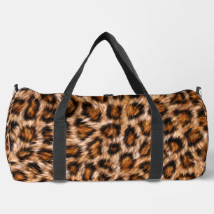 Leopard Jaguar Cat Brown Fur Muster-24609 Duffle Bag