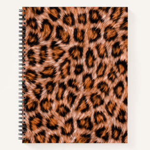 Leopard Jaguar Cat Brown Fur Muster-24609 Notizbuch