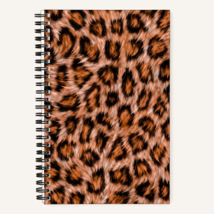 Leopard Jaguar Cat Brown Fur Muster-24609 Notizbuch