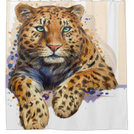 Leopard - Jaguar-Duschvorhang Duschvorhang