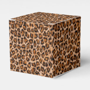 Leopard Jaguar Katze Braunes Fell Muster Geschenkschachtel