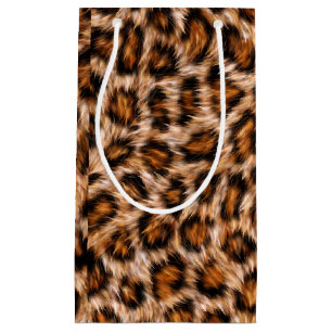 Leopard Jaguar Katze Braunes Fell Muster Kleine Geschenktüte