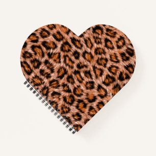 Leopard Jaguar Katze Braunes Fell Muster Notizbuch