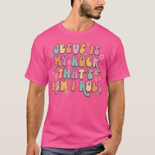 Leopard Jesus ist mein Felsen und so rolle ich gr T-Shirt