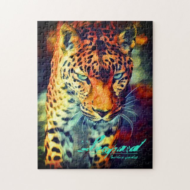 Leopard [Jigsaw puzzle: 252P] Puzzle (Vertikal)