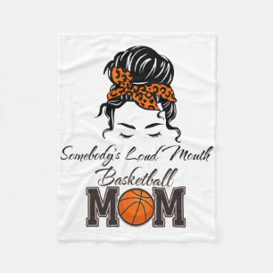 Leopard Jones Loudmouth Sketll Mama Mama Mothe Fleecedecke