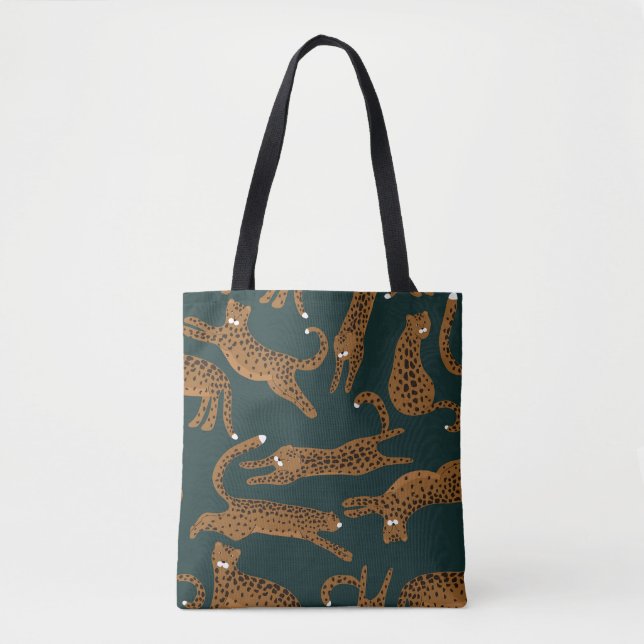 Leopard Jungle: Tierdruck Vintag. (Vorderseite)