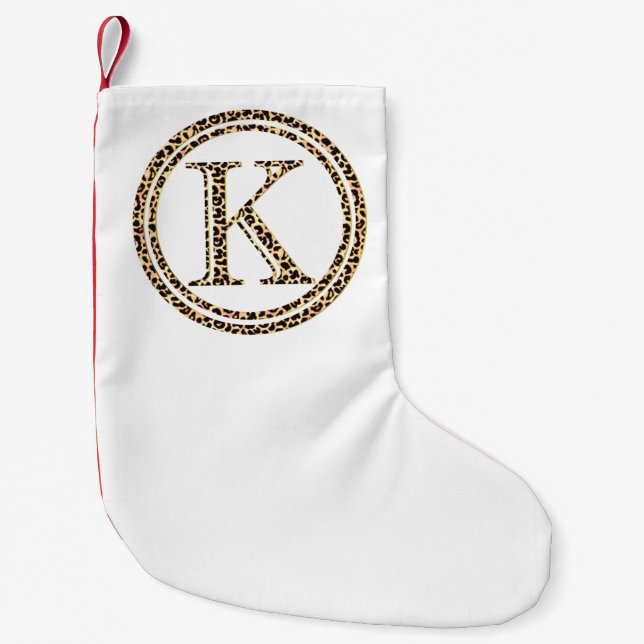 Leopard K Kleiner Weihnachtsstrumpf (Vorderseite)