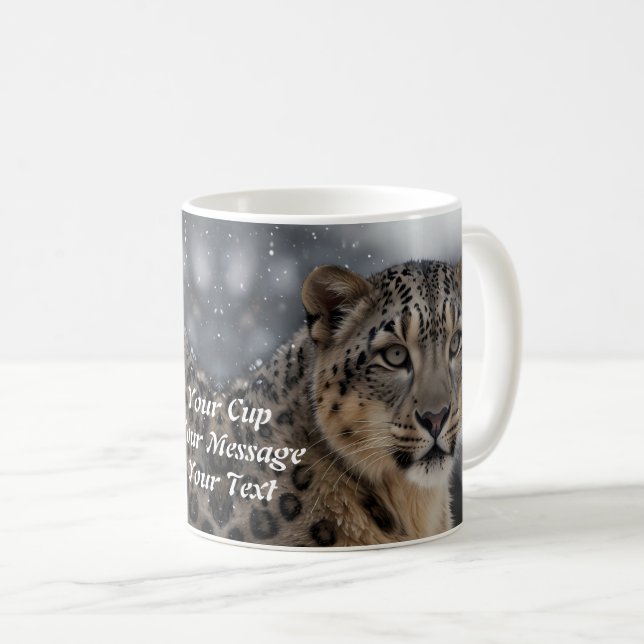 Leopard Kaffeetasse (VorderseiteRechts)