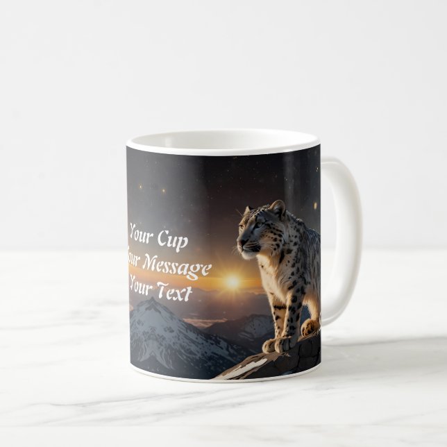 Leopard Kaffeetasse (VorderseiteRechts)
