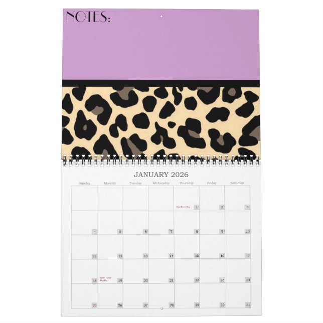 Leopard Kalender (Jan 2026)