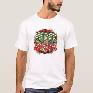 Leopard Kariert Merry Counselor Squad Christmas Li T-Shirt