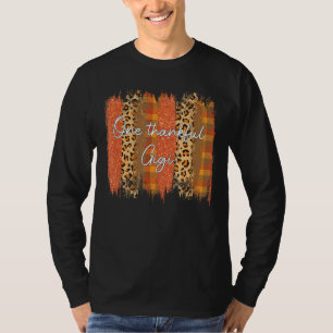 Leopard Kariert One Thanky Gigi gesegnet Fall Dank T-Shirt