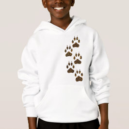 Leopard-Katzenklatsche gleitet asymmetrische Felge Hoodie