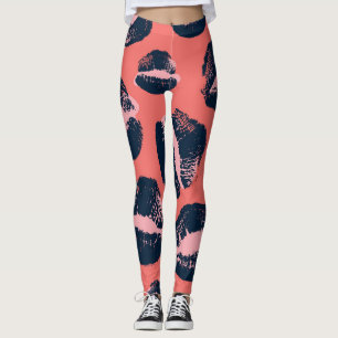 Leopard Kiss: Lipstick-Mode Leggings