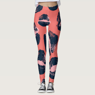 Leopard Kiss: Lipstick-Mode Leggings
