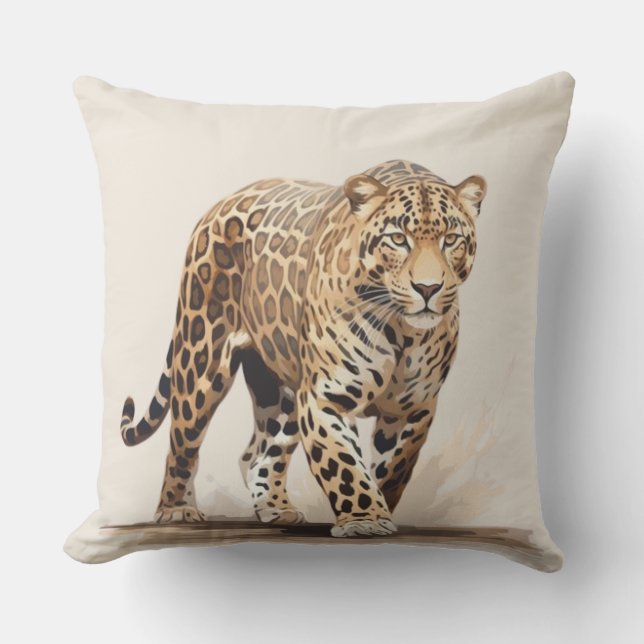 Leopard Kissen (Vorderseite)