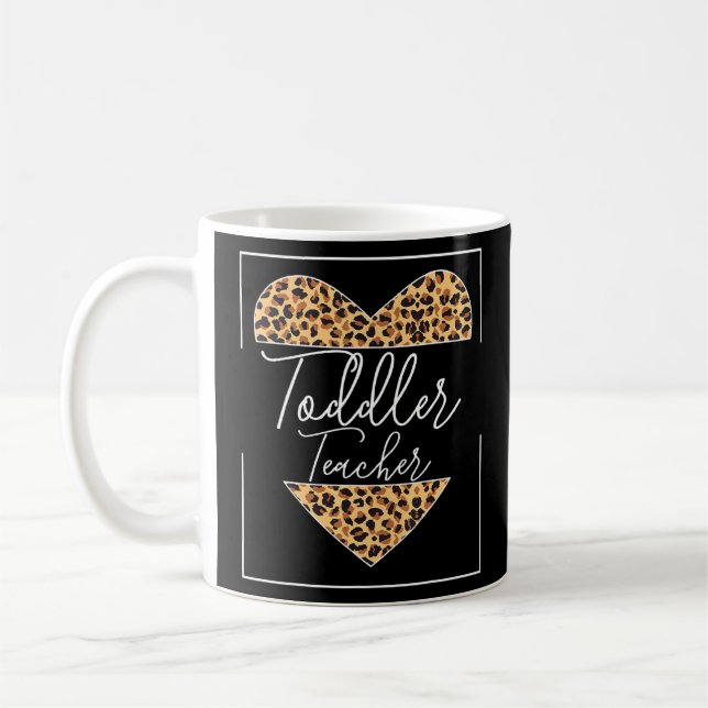 Leopard Kleinkind Lehrer Kinderbetreuer Kinderbetr Kaffeetasse (Links)