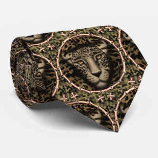 Leopard-Knochen-Krawatte Krawatte