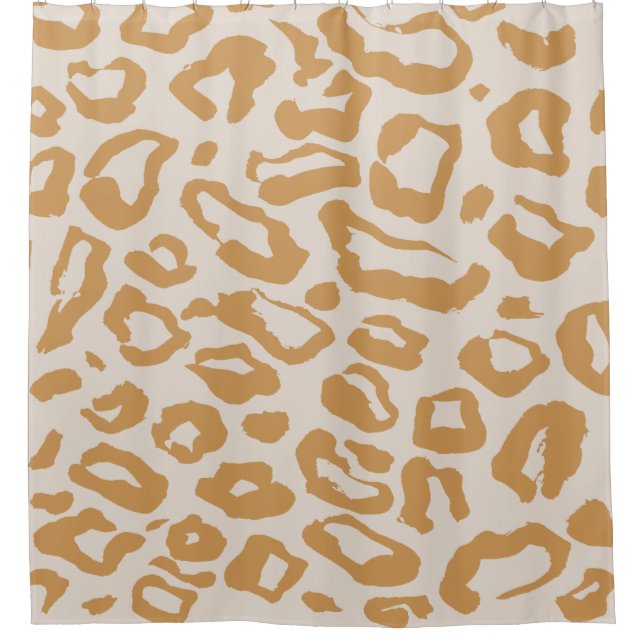 Leopard Kunst, Dichtung und Musik Duschvorhang (Vorderseite)