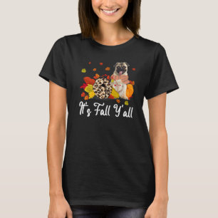 Leopard Kürbis Fallen Es ist Herbst Leute Gelber M T-Shirt