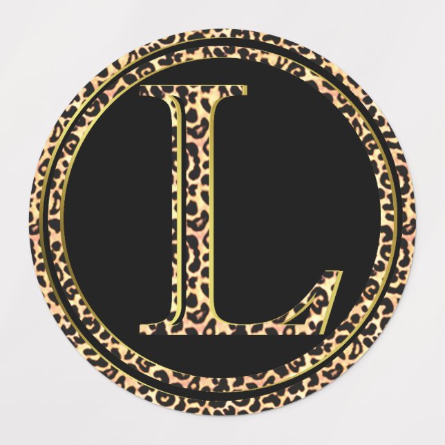 Leopard L Etiketten (Design 3)