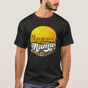 Leopard Lacrosse Muttertag Mama Mami Sport T-Shirt
