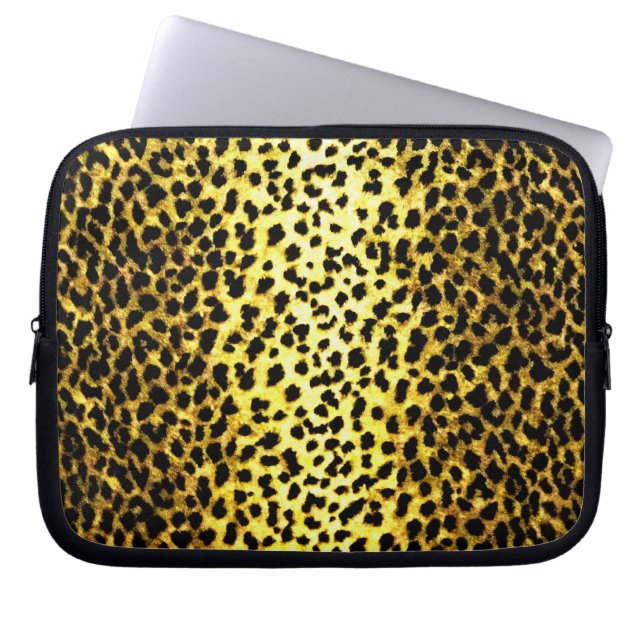 Leopard Laptopschutzhülle (Vorderseite)