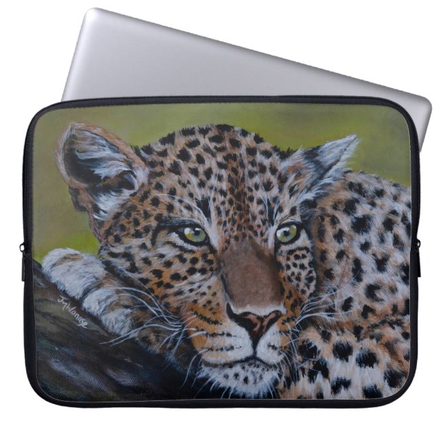 Leopard-Laptoptasche Laptopschutzhülle (Vorderseite)