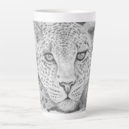 Leopard Latte Tasse