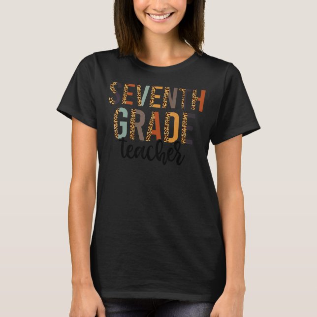 Leopard-Leopard-Frauen erster Scho-Tag T-Shirt (Vorderseite)
