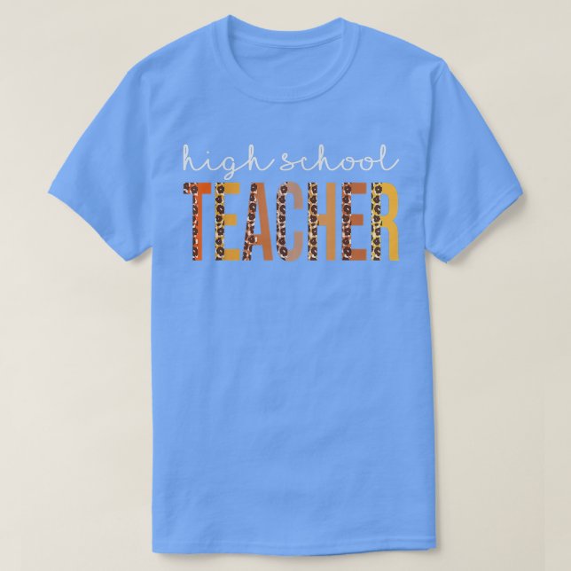 Leopard Leopard High School Herbst Liebhaber als T-Shirt (Design vorne)