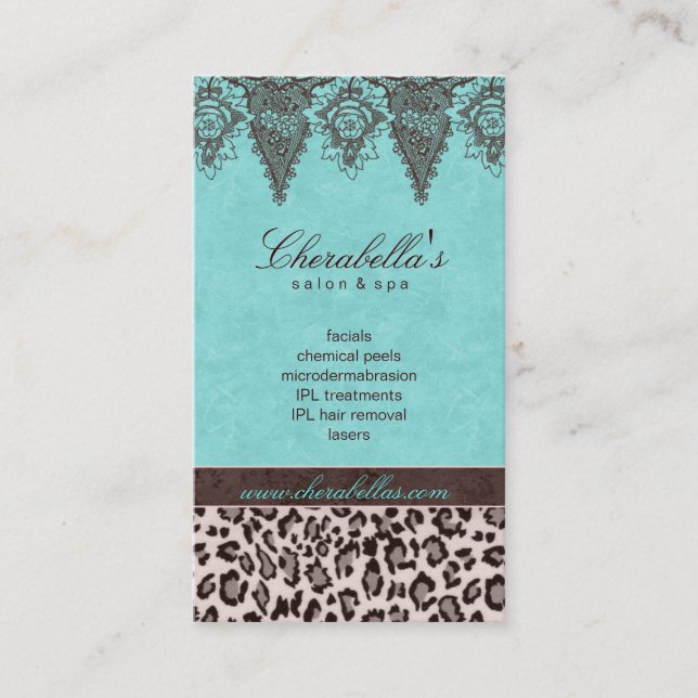 Leopard Leopard, Vintag Terminkarte (Vorderseite)