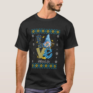 Leopard Liebe Gnome Menorah Dreidel Mimi Life Hanu T-Shirt