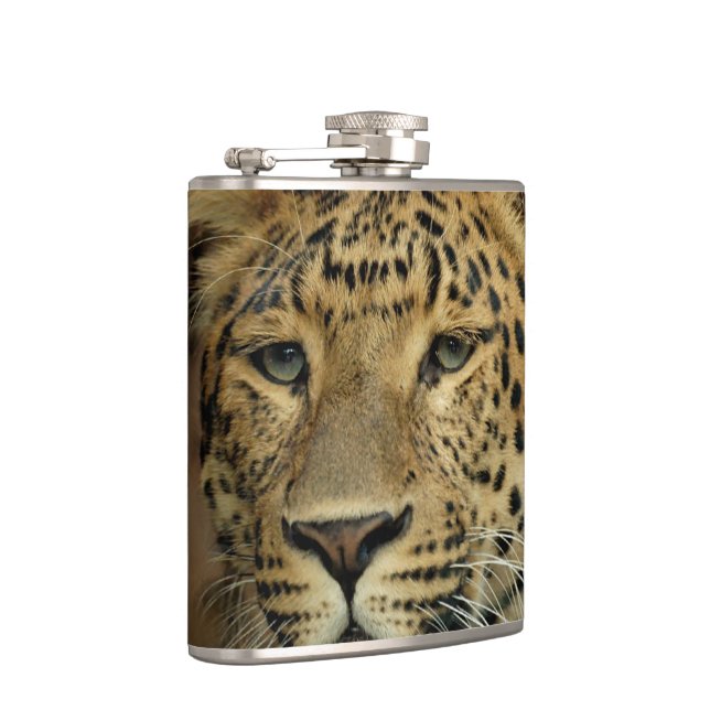 Leopard Liebe Kunst Flachmann (Rechts)