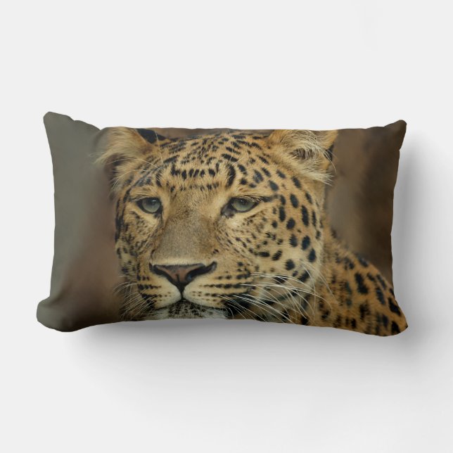 Leopard Liebe Kunst Lendenkissen (Vorderseite)