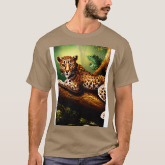 Leopard liegt auf Baum 1 T-Shirt