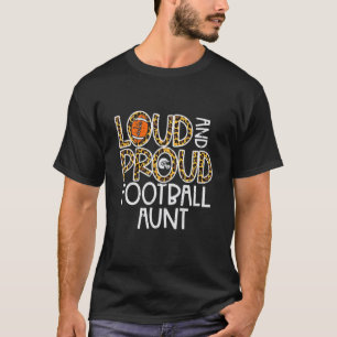 Leopard Loud American Football Tunt Family Tuntie T-Shirt