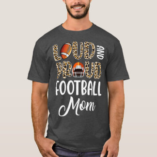 Leopard Loud Proud American Mama Family T-Shirt